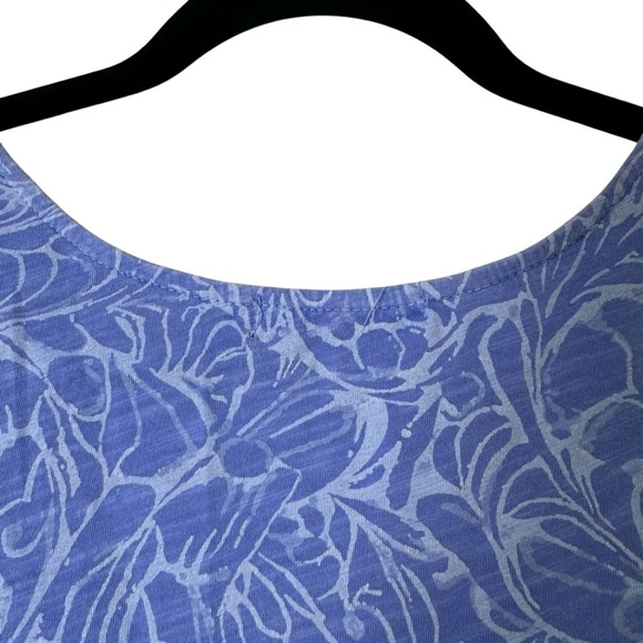 Fresh Produce Women’s M Dalia Blue Periwinkle Floral Swirl Print Pocket Dress - Picture 8 of 10